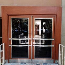 Çift Kanat Kahve Apartman Bina Kapısı ÇK0820