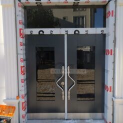 Çift Kanat Antrasit Apartman Bina Kapısı ÇK0838