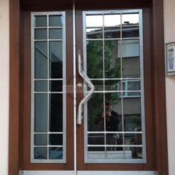 Metal Detay Kahve Apartman Bina Kapısı ÇK0849