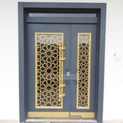 Yıldız Desenli Apartman Bina Kapısı ÇK0858