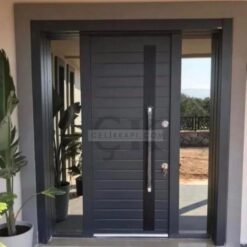 Aynalı Füme Apartman Bina Kapısı ÇK0869
