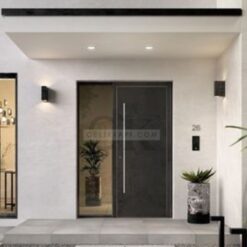 Cam Detay Siyah Villa Kapısı ÇK0106