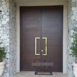 Kulp Detay Kahverengi Villa Kapısı ÇK0013