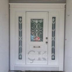 Ferforjeli Beyaz Villa Kapısı ÇK0144