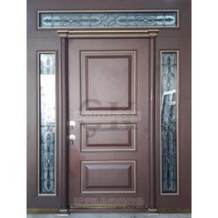 Ferforje Detay Kahve Villa Kapısı ÇK0146