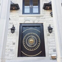 Gold Detaylı Siyah Villa Kapısı ÇK0166