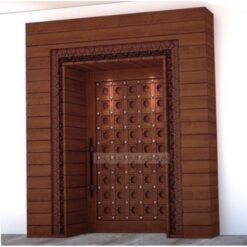 Kahve Oymalı Villa Kapısı ÇK0203