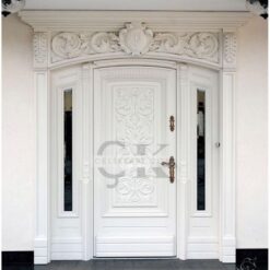 Kabartmalı Beyaz Villa Kapısı ÇK0208