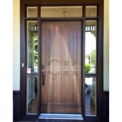 Koyu Ahşap Villa Kapısı ÇK0337