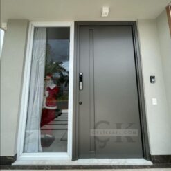 Cam Detay Gri Villa Kapısı ÇK0065
