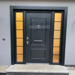 Çerçeve Detay Siyah Villa Kapısı ÇK0071