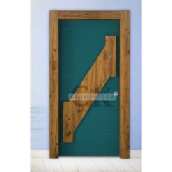 Yeşil Kahve Daire Kapısı ÇK0602