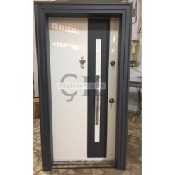Siyah Beyaz Daire Kapısı ÇK0655