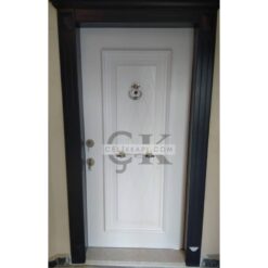 Çerçeve Detay Beyaz Daire Kapısı ÇK0665