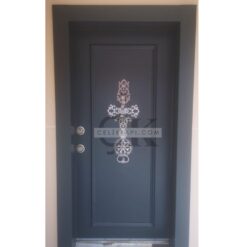 Gümüş Detay Antrasit Daire Kapısı ÇK0669