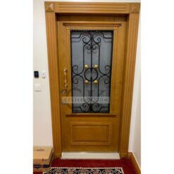 Ferforje Detay Sarı Daire Kapısı ÇK0672