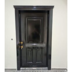 Parlak Siyah Daire Kapısı ÇK0678