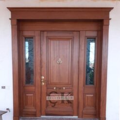 Camlı Ahşap Villa Kapısı ÇK0366
