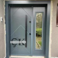 Camlı Gri Villa Kapısı ÇK0375