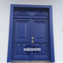 Mavi Ahşap Villa Kapısı ÇK0376