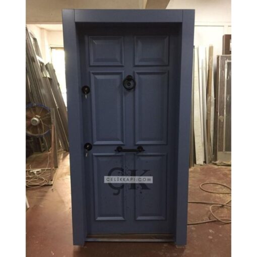 Kabartmalı Koyu Gri Daire Kapısı ÇK0715