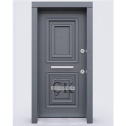 Kabartmalı Gri Daire Kapısı ÇK0716