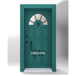 Cam Deteylı Yeşil Daire Kapısı ÇK0717