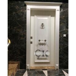 Kabartmalı Beyaz Daire Kapısı ÇK0727