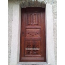 Kabartmalı Koyu Ahşap Kapı ÇK2001