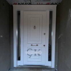 Cam Bölmeli Beyaz Villa Kapısı ÇK0392